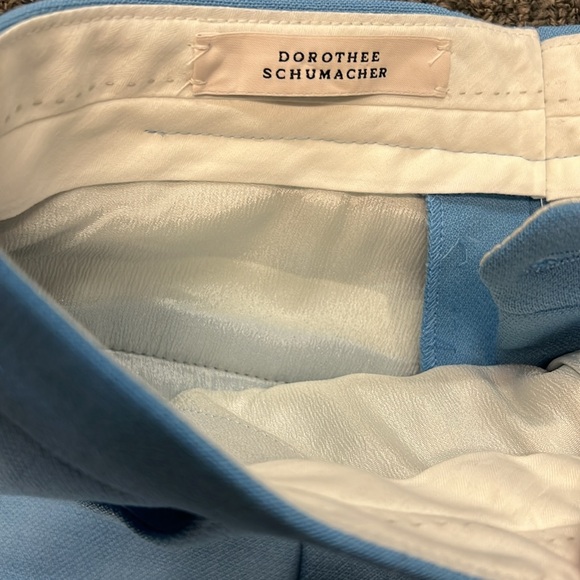 Dorothee Schumacher robins egg blue wool crepe pant suit - Picture 7 of 10